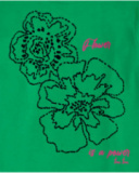 T-shirt en maille vert pour fille Wild Flower T-shirt en maille vert pour fille Wild Flower