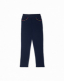 Legging peluche bleu fille Wild Flower Legging peluche bleu fille Wild Flower