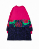 Robe peluche Wild Flower rose fille Robe peluche Wild Flower rose fille