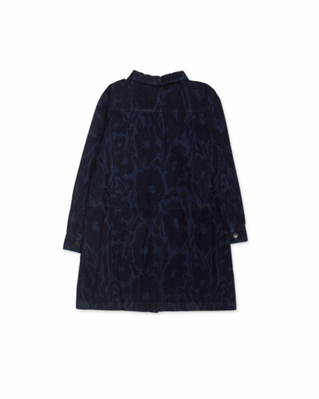 Robe en jean bleu pour fille Wild Flower