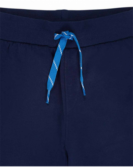 Pantalon molleton bleu marine garçon Prix Nice