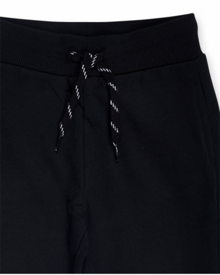 Pantalon molleton noir garçon Nice Price Pantalon molleton noir garçon Nice Price