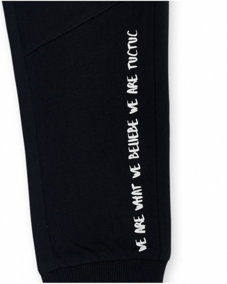 Pantalon molleton noir garçon Nice Price Pantalon molleton noir garçon Nice Price