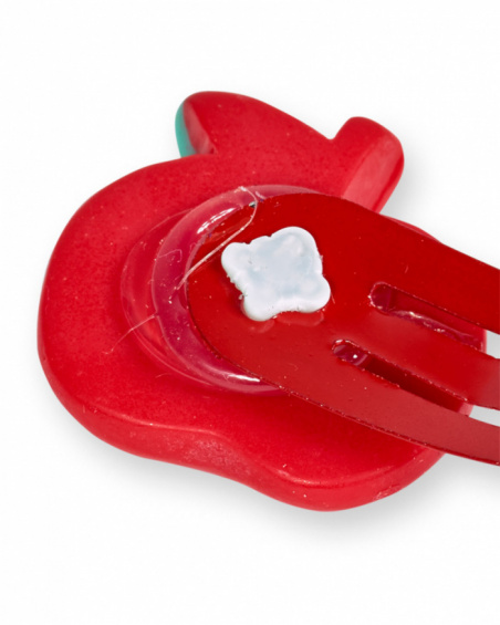 Pack de deux clips pommes fille Besties Pack de deux clips pommes fille Besties