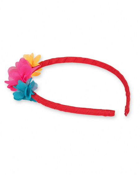 Bandeau rigide rouge pour fille Besties
