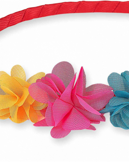 Bandeau rigide rouge pour fille Besties
