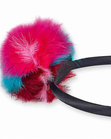 Bandeau rigide noir pour filles Big Hugs