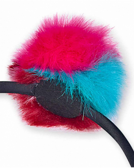 Bandeau rigide noir pour filles Big Hugs