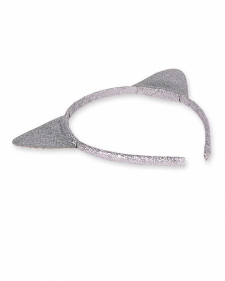 Bandeau rigide argenté fille Cattitude Bandeau rigide argenté fille Cattitude