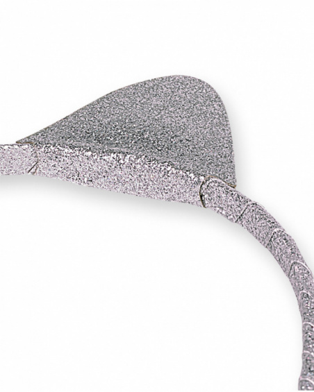 Bandeau rigide argenté fille Cattitude Bandeau rigide argenté fille Cattitude