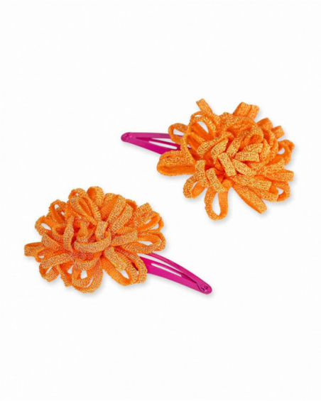 Pack de deux pinces fille fuchsia Treking Time Pack de deux pinces fille fuchsia Treking Time