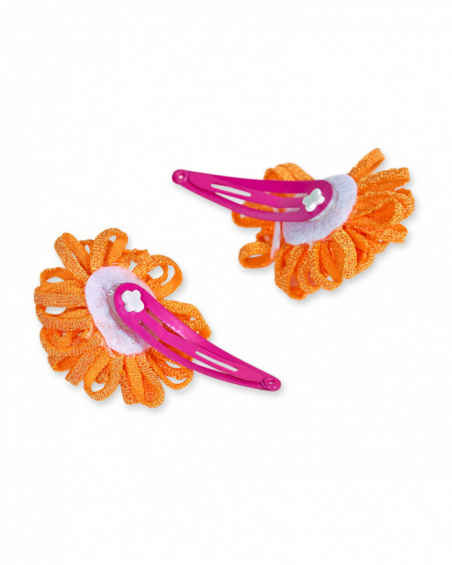 Pack de deux pinces fille fuchsia Treking Time Pack de deux pinces fille fuchsia Treking Time