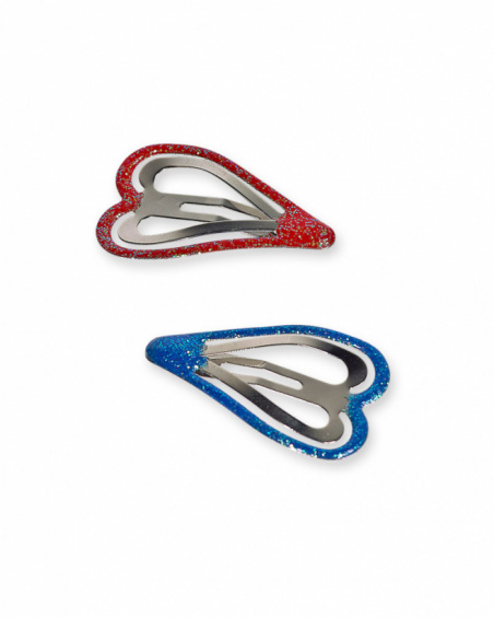 Pack de deux clips rouge bleu fille Road to Adventure Pack de deux clips rouge bleu fille Road to Adventure