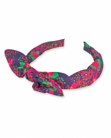 Bandeau rigide imprimé Wild Flower pour fille Bandeau rigide imprimé Wild Flower pour fille