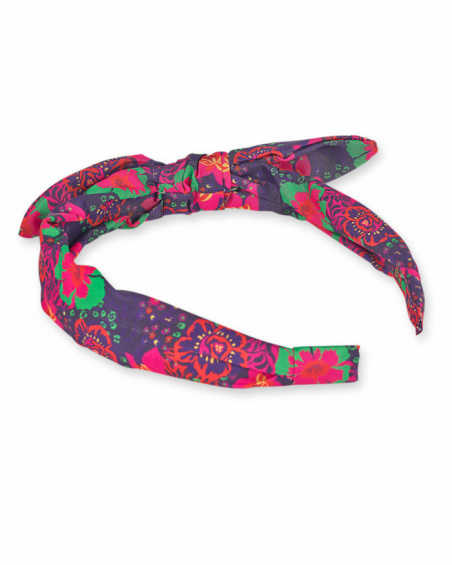 Bandeau rigide imprimé Wild Flower pour fille Bandeau rigide imprimé Wild Flower pour fille