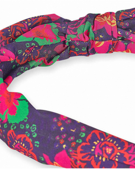 Bandeau rigide imprimé Wild Flower pour fille Bandeau rigide imprimé Wild Flower pour fille