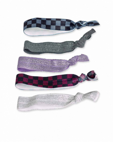 Lot de cinq chouchous colorés pour fille K-Pop Lot de cinq chouchous colorés pour fille K-Pop