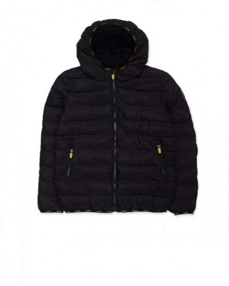 Manteau plat noir pour enfant Alterverse