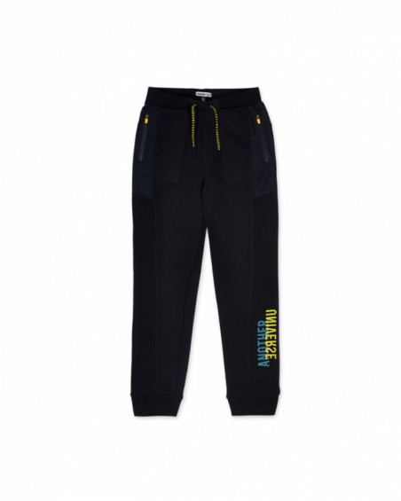 Pantalon en tricot noir pour enfant Alterverse