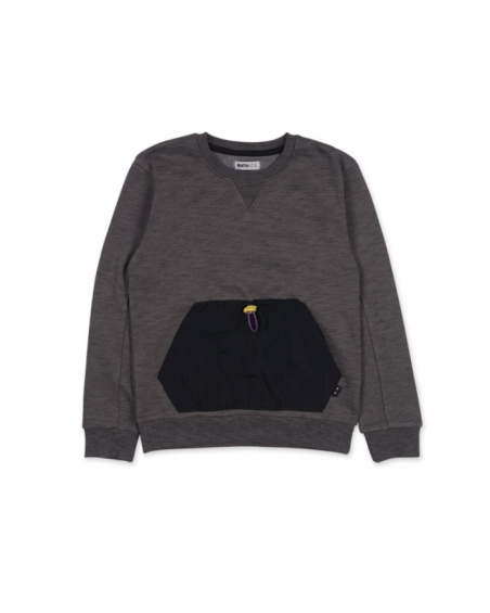 Sweat en tricot noir pour enfant Altaverse