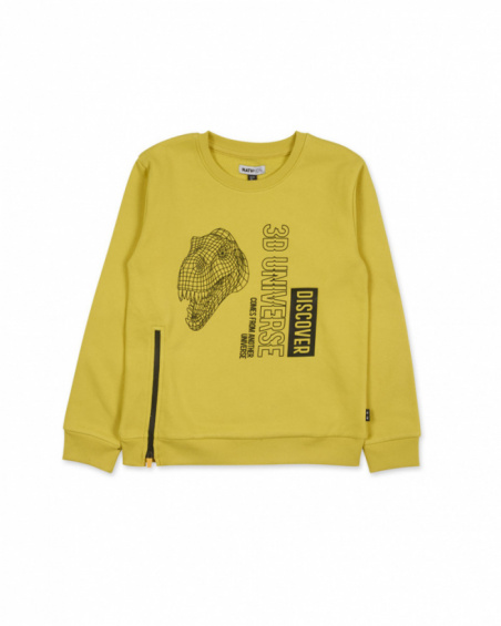 Sweat en tricot jaune pour enfant Alterverse