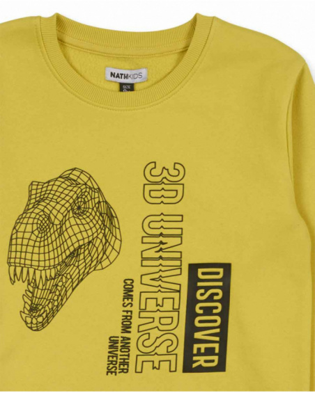 Sweat en tricot jaune pour enfant Alterverse