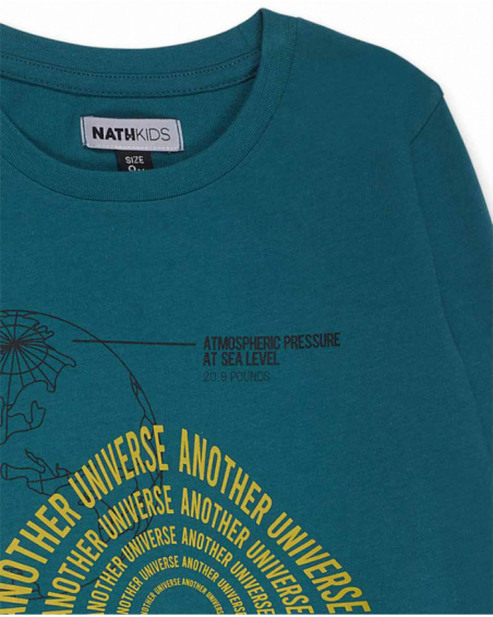 T-shirt en tricot bleu pour enfant Alterverse