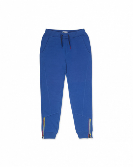 Pantalon en tricot bleu enfant Another Challenge