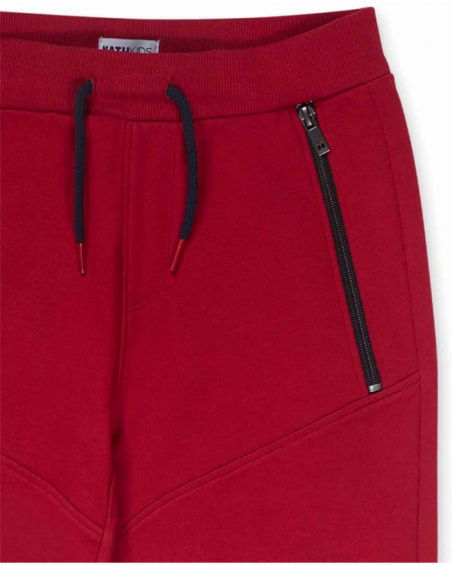 Pantalon en tricot rouge pour enfant Another Challenge