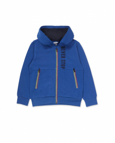 Sweat en tricot bleu pour enfant Another Challenge