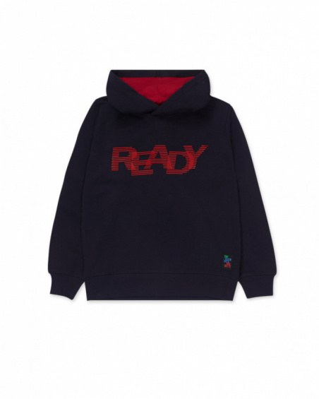 Sweat en tricot noir pour enfant Another Challenge
