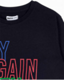 T-shirt en tricot noir pour enfant Another Challenge T-shirt en tricot noir pour enfant Another Challenge