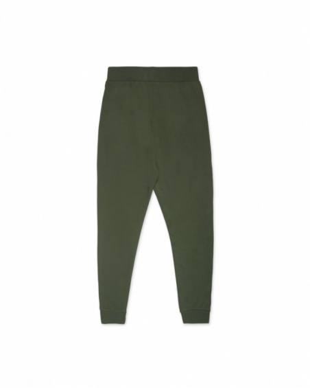 Pantalon en tricot vert pour enfant Basics