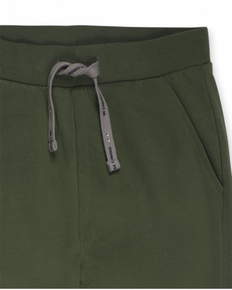 Pantalon en tricot vert pour enfant Basics