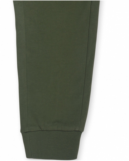 Pantalon en tricot vert pour enfant Basics