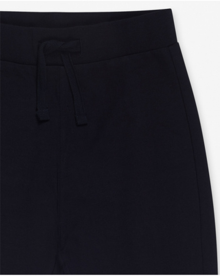 Pantalon en tricot bleu pour enfant Basicos