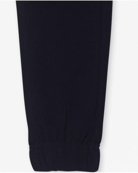 Pantalon en tricot bleu pour enfant Basicos