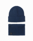 Bonnet et écharpe en tricot bleu pour enfant Creative Minds Bonnet et écharpe en tricot bleu pour enfant Creative Minds