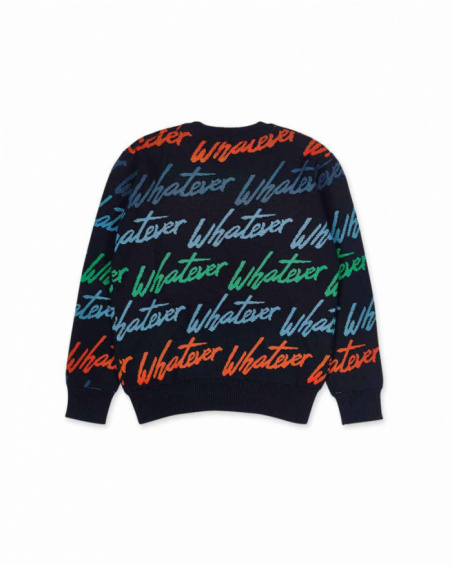 Pull en tricot bleu enfant Creative Minds Pull en tricot bleu enfant Creative Minds