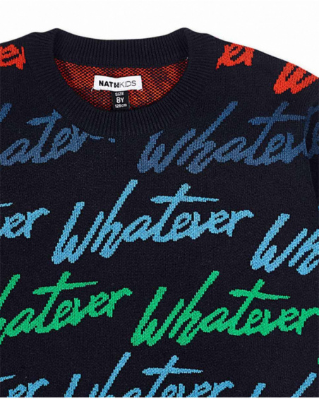 Pull en tricot bleu enfant Creative Minds Pull en tricot bleu enfant Creative Minds