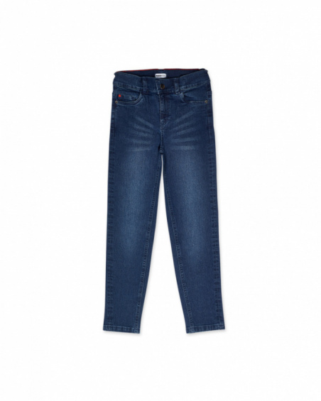 Pantalon plat bleu pour enfant Creative Minds