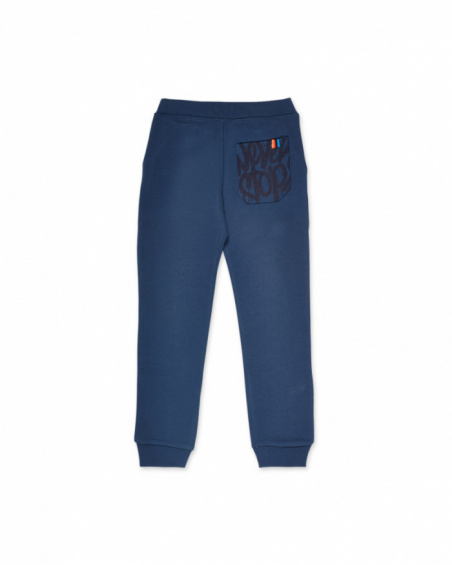 Pantalon en tricot bleu enfant Creative Minds