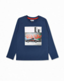 T-shirt en tricot bleu enfant Creative Minds T-shirt en tricot bleu enfant Creative Minds