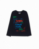T-shirt en tricot bleu pour enfant Creative Minda T-shirt en tricot bleu pour enfant Creative Minda