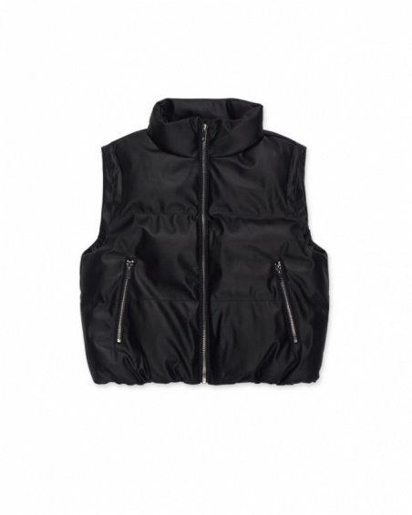 Gilet plat noir pour fille Dark Romance