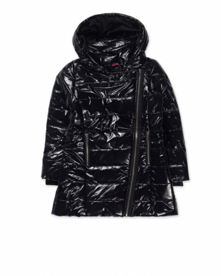 Manteau plat noir pour fille Dark Romance