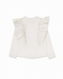 T-shirt en tricot blanc pour fille Dark Romanc T-shirt en tricot blanc pour fille Dark Romanc