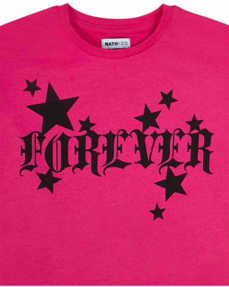 T-shirt en tricot rose, pour fille Dark Romance