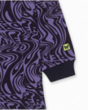 Robe en tricot lilas pour fille Digital Dreamer Robe en tricot lilas pour fille Digital Dreamer
