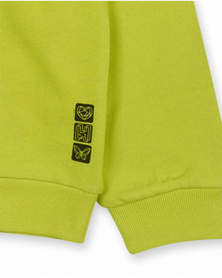 Sweat en tricot jaune pour fille Digital Dreamer